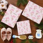 Personalisierte Hase Bogen Geschenkpapier mit Namen Satz von 3 Ostern Party Favors Geschenk für Kinder