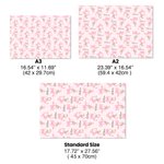 Personalisierte Hase Bogen Geschenkpapier mit Namen Satz von 3 Ostern Party Favors Geschenk für Kinder