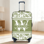 Personalised Multicolor Floral Design 18-32 Inches Luggage Cover with Initial and Name Travel Accessories Birthday Gift for Travel Lovers Friends
