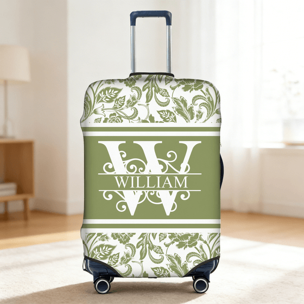 Personalized Multicolor Floral Design 18-32 Inches Luggage Cover with Initial and Name Travel Accessories Birthday Gift for Travel Lovers Friends