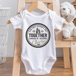Personalizado Nuestro Primer Día del Padre Juntos Salud 100% Algodón Camiseta Bebé Onesie Conjunto a Juego Día del Padre para el Nuevo Papá Bebé