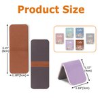 Personalized Floral PU Leather Magnetic Bookmark Clip with Name Birthday Gift for Book Lovers