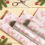 Personalisierte Hase Bogen Geschenkpapier mit Namen Satz von 3 Ostern Party Favors Geschenk für Kinder