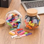Personalizzato divertente colorato Fuck Blocks vetro barattolo Home Decor Party Favor regalo per gli amici