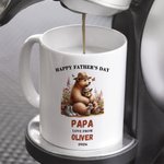 Tazza in ceramica personalizzata con nome per la festa del papà, regalo di compleanno per papà e nonno.