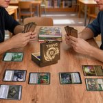 Personalisierte Kompatibel mit MTG Fraktion Totems Macht Zähigkeit Zähler hölzerne Aufbewahrungsbox Set mit Namen TCG Zubehör Geschenk für Planeswalkers