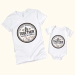Personalizado Nuestro Primer Día del Padre Juntos Salud 100% Algodón Camiseta Bebé Onesie Conjunto a Juego Día del Padre para el Nuevo Papá Bebé