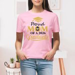 T-shirt 100% coton avec photo Cadeau de fin d'études pour les parents de diplômés