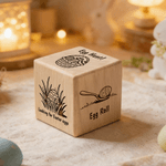 Gepersonaliseerde Bunny Kip Paasei Houten Dobbelstenen Grappig Party Speelgoed Paascadeau voor kinderen Tieners Familie