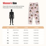 Personalized Stripe 1-4 Photos Drawstring Long Pajama Pants with Name Mother's Day Birthday Gift for Women Men Kids