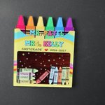 Personalized Crayon Teacher Shaker Magnet with Name and Year Back to School Teacher Appreciation Week Gift for Teachers