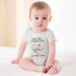 Personalised Father and Son Daughter Holding Hands Outfit Daily Leisure Our First Father’s Day Together Shirt Father's Day Gift New Dad Gift