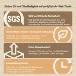 Personalisierte Jute Tasche mit Blütenpracht-Design und Namen | große Kapazität | Tote Bag | Muttertag Geburtstag Geschenk für Frauen