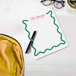 Personalisierte farbige Schwesternschaft griechischen Brief 50 Seiten Notizblock mit Schwesternschaft Name Briefpapier liefert Geschenk für Mädchen | Callie × Affinity Licensing