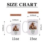 Tazza in ceramica personalizzata con nome per la festa del papà, regalo di compleanno per papà e nonno.