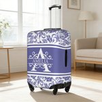 Personalized Multicolor Floral Design 18-32 Inches Luggage Cover with Initial and Name Travel Accessories Birthday Gift for Travel Lovers Friends
