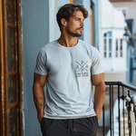 Personalized Papa Monogram Minimalist Style 100% Cotton T-shirt with Name Date Birthday Father's Day Gift for Dad Husband