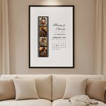 Personalised Couple Photo Poster Frameless Framed Painting with Name and Text Home Decor Anniversary Wedding Gift for Couple