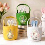 Cestino di Pasqua Peter Rabbit multicolore personalizzato con nome per uso quotidiano Regalo di Pasqua per bambini