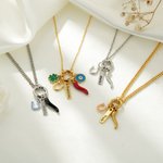 Personlig Chili Hästsko Lucky Amulet Charm Halsband med Namn Smycken Födelsedag Jubileum Semestergåva till Honom Henne