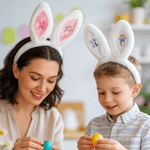 Personalised Cute Beatrix Potter Peter Rabbit Bunny Ears Plush Headband with Initial Hair Accessory Themed Event Easter Party Gift for Family Kids