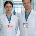 Personalizado Cartoon Character ID Card Badge Buddy con nombre y texto Birthday Appreciation Gift for Nurse Doctor Medical Staff