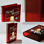 Vase à livres transparent personnalisé avec nom Cadeau de fête des mères pour les femmes aimant les livres
