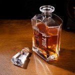 Spersonalizowana karafka do whisky z koszykówką dla miłośników koszykówki Prezent urodzinowy dla miłośników whisky