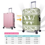Personalized Multicolor Floral Design 18-32 Inches Luggage Cover with Initial and Name Travel Accessories Birthday Gift for Travel Lovers Friends