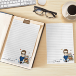Bloc-notes personnalisé avec 40/80 pages et nom Cadeau d'appréciation pour la rentrée scolaire pour les amoureux des livres, les amis et les étudiants