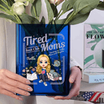 Vase à livres transparent personnalisé avec nom Cadeau de fête des mères pour les femmes aimant les livres