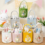 Cestino di Pasqua Peter Rabbit multicolore personalizzato con nome per uso quotidiano Regalo di Pasqua per bambini