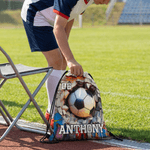 Pelota Deportiva Personalizada Cordón Mochila de Playa Bolsa de Cuerdas con Nombre y Número Actividades al Aire Libre Regalo de Cumpleaños para los Amantes del Deporte