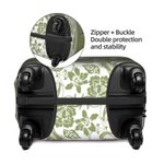 Personalized Multicolor Floral Design 18-32 Inches Luggage Cover with Initial and Name Travel Accessories Birthday Gift for Travel Lovers Friends