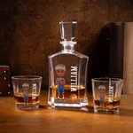 Spersonalizowana karafka do whisky z koszykówką dla miłośników koszykówki Prezent urodzinowy dla miłośników whisky