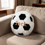 Personalised Embroideried Baseball Basketball Sport Balls Soft Cushion with Name Home Decor Birthday Gift for Football Volleyball Soccer Player