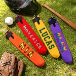 Henkilökohtainen Jäätelö Rainbow Baseball Bat Cover koukku ja silmukka Urheilu Essential Game Day syntymäpäivälahja Baseball-pelaajille