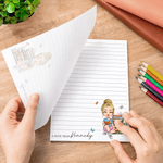 Bloc-notes personnalisé avec 40/80 pages et nom Cadeau d'appréciation pour la rentrée scolaire pour les amoureux des livres, les amis et les étudiants