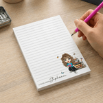 Bloc-notes personnalisé avec 40/80 pages et nom Cadeau d'appréciation pour la rentrée scolaire pour les amoureux des livres, les amis et les étudiants