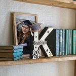 Personalized Graduation Cap 3D Printed Letter Name Sign with Year Party Desk Decor Graduation Appreciation Gift for Graduates Classmates