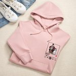 Personalized Embroidered Music Player Photo Design Soft T-shirt Sweatshirt Hoodie with Song and Singer Name Birthday Gift for Family Friends