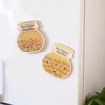 Personalized Bee Honey Jar Shaker Magnet with Name Back to School Teacher Appreciation Week Gift for Teachers