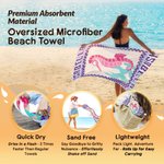 Toalla de playa personalizada de microfibra y secado rápido con el nombre de la criatura del océano Esenciales de viaje Fiesta en la playa Regalo de cumpleaños para amigos