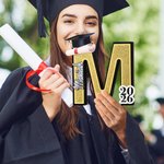 Personalized Graduation Cap 3D Printed Letter Name Sign with Year Party Desk Decor Graduation Appreciation Gift for Graduates Classmates