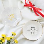 Plat à bijoux personnalisé en céramique "Balance de la justice" avec nom Cadeau d'anniversaire et de fin d'études pour les avocats diplômés de l'école de droit 6