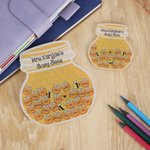 Personalized Bee Honey Jar Shaker Magnet with Name Back to School Teacher Appreciation Week Gift for Teachers