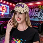 Personalized Punk Heavy Metal Style Baseball Cap with Name Birthday Gift for Friend Punk Enthusiast