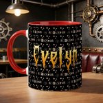 Personlig Punk Metal Rock Design 11 oz 15 oz Keramisk mugg med namn Daglig användning Födelsedagspresent för Punk Rock Lovers