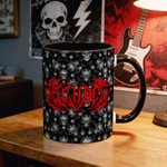 Personlig Punk Metal Rock Design 11 oz 15 oz Keramisk mugg med namn Daglig användning Födelsedagspresent för Punk Rock Lovers
