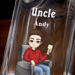 Personalised The Legend Has Officially Retired Character Whiskey Decanter with Name and Wooden Storage Box Retirement Gift for Men